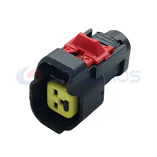 2-Pin Female 15419715 Waterproof Wire Harness Car Fuel Spray Nozzle Plug with ABS and Nylon Housing Copper Contact Material